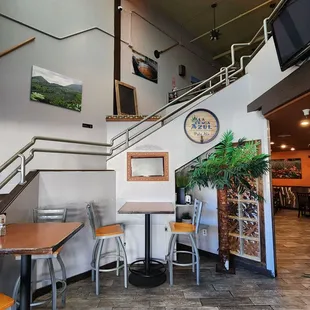 Stairs to the upper level.