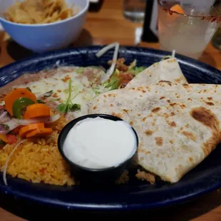 Steak quesadilla (half order!)
