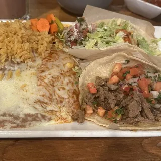 One Enchilada and Two Tacos