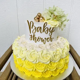 a baby shower cake