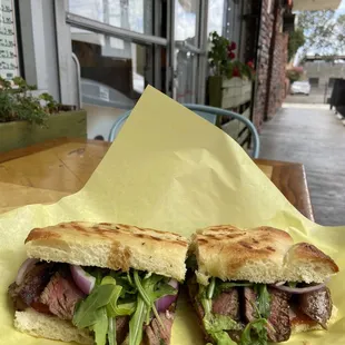 Ordered a Filet Mignon Panino on Focaccia, every bite melted on the tongue and was perfectly seasoned