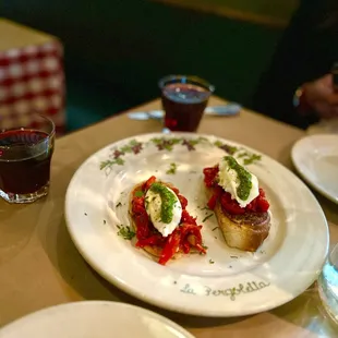 a plate of food on a table
