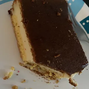 a piece of cake on a plate