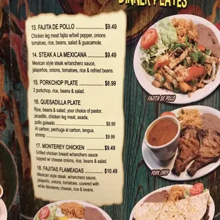 menu, chicken wings and fried chicken