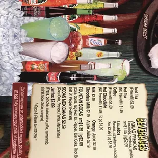 menu, sushi and sashimi