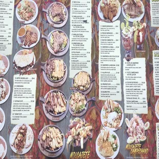 Drive thru menu