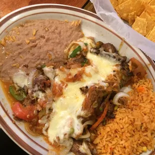 Fajitas Flameadas