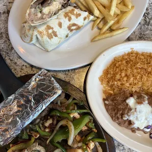 Texas Fajita &amp; Arrachera Burrito