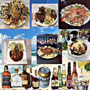 a variety of food items