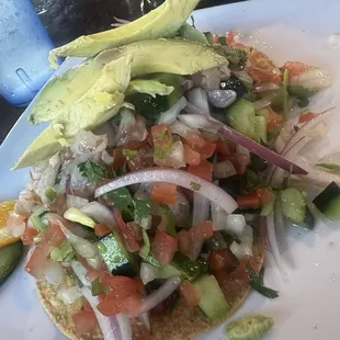 Shrimp ceviche barely any shrimp