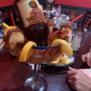 drink, oysters and mussels