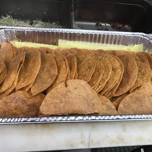 Shrimp cesadillas big orders 200. ending the year good.