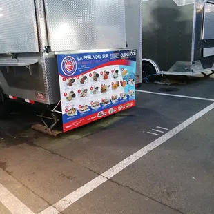 a truck with a trailer attached to it