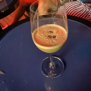 espresso martini - would have preferred it in a martini glass, but it was tasty