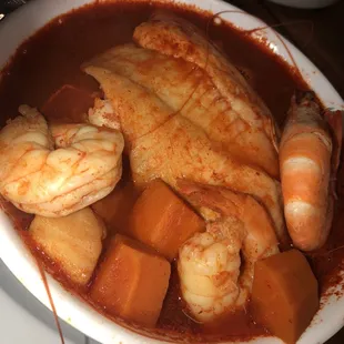 Caldo Camaron y pescado