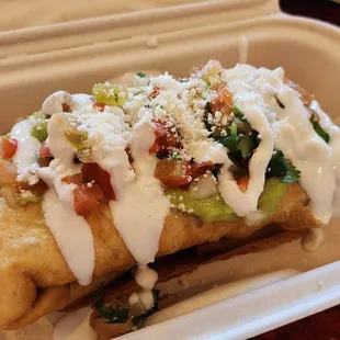 Chicken chimichanga