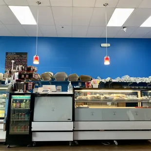 the interior of the bakery