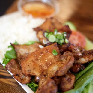 Camille&apos;s BBQ chicken with rice