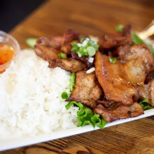 Camille&apos;s BBQ chicken with rice