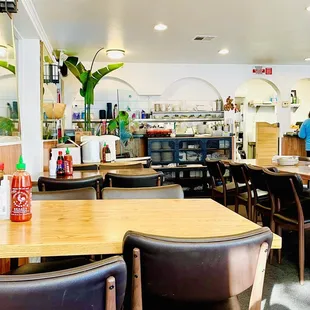 the interior of a restaurant