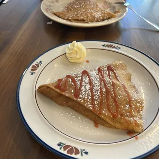 Peanut Butter, Mascarpone and Banana Crepe