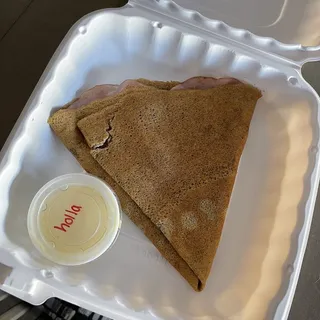 Ham Gruyere with Hollandaise Crepe