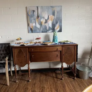 Lovely food and beautiful space for baby showet