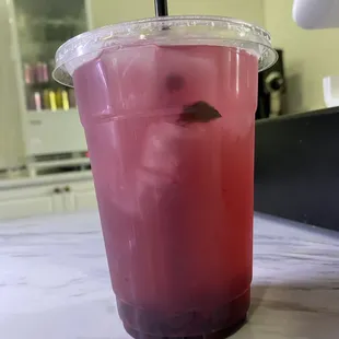 Blackberry mint refresher