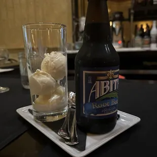 Abita Root Beer Float w cardamom ice cream are you kidding me!