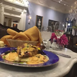 a plate of food