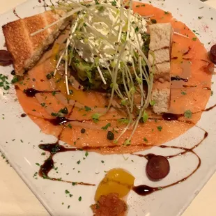 Salmon appetizer