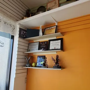 Certificates for the business.  9/25/2020