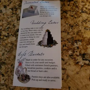 Decorated Cakes, Wedding Cakes, &amp; Gift Baskets.   9/26/2020