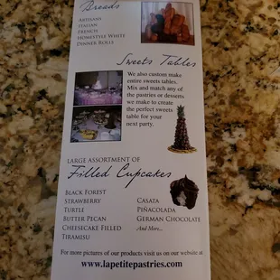 Breads, Sweet Tables, "Large Assortment Of Filled Cupcakes!"   www.lapetitepastries.com. 9/26/2020