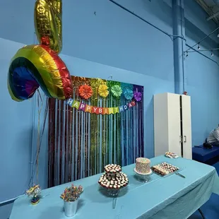 Dessert table - staff set up everything for us!