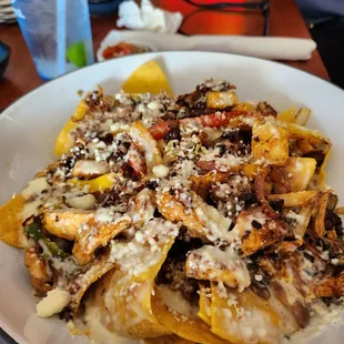 Chorizo nachos