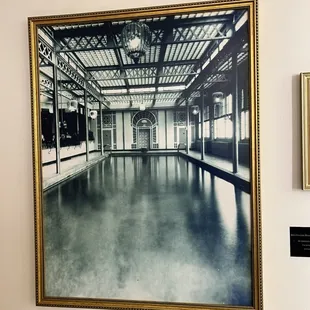 Vintage photo of the building's pool