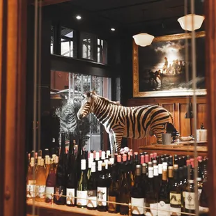 LA's premier wine haven: a mosaic of fine wines, rare vintages, and a zebra!