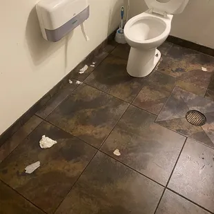 Dirty restroom