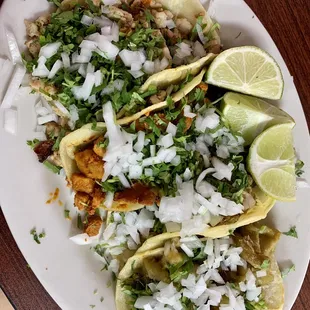 a plate of mexican food