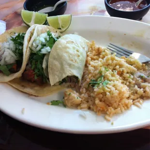 Barbacoa tacos are good!!