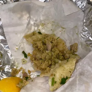 Asked for tripas, received chicken and it wasn&apos;t very good.