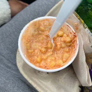 Didn't even finish the small elote