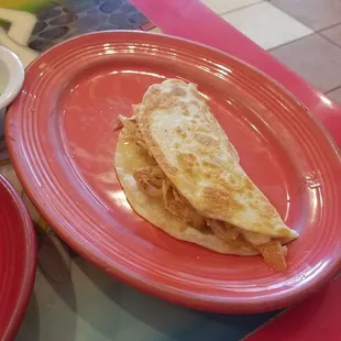 Shredded Chicken Quesadilla