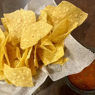 Complimentary chips &amp; salsa