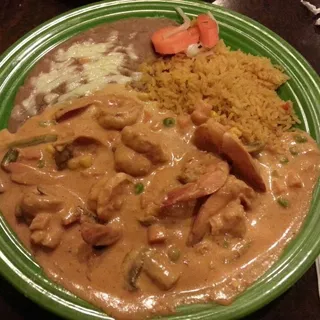 Camarones en Crema de Tequila