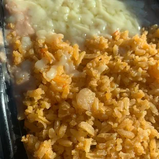 An order of rice and beans