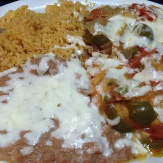 #4- 2 Chile Rellenos & 1 Taco