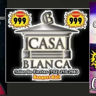 bodas y quinceaneras las vegas , casablanca y la piñata loca