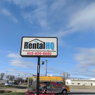 a sign for rental 40